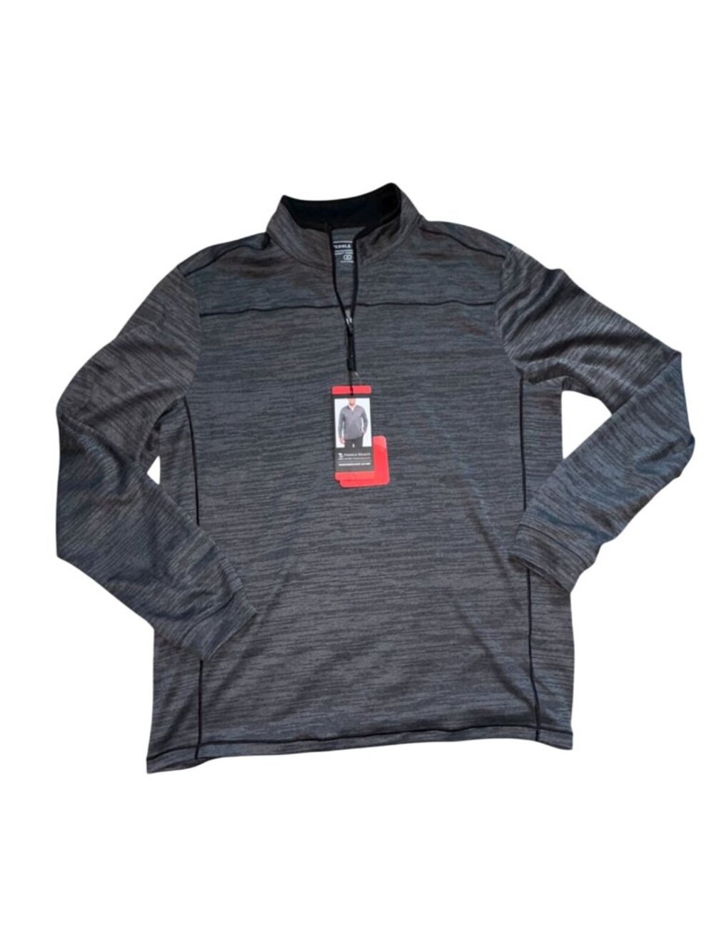NEW Pebble Beach Dry-Luxe Performance 1/4 Zip Pullover Sweatshirt-Gray-M